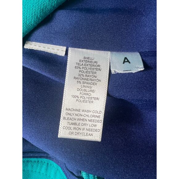 LOFT Teal Pencil Skirt Size 2 NWT Professional Office Wear - Picture 7 of 12